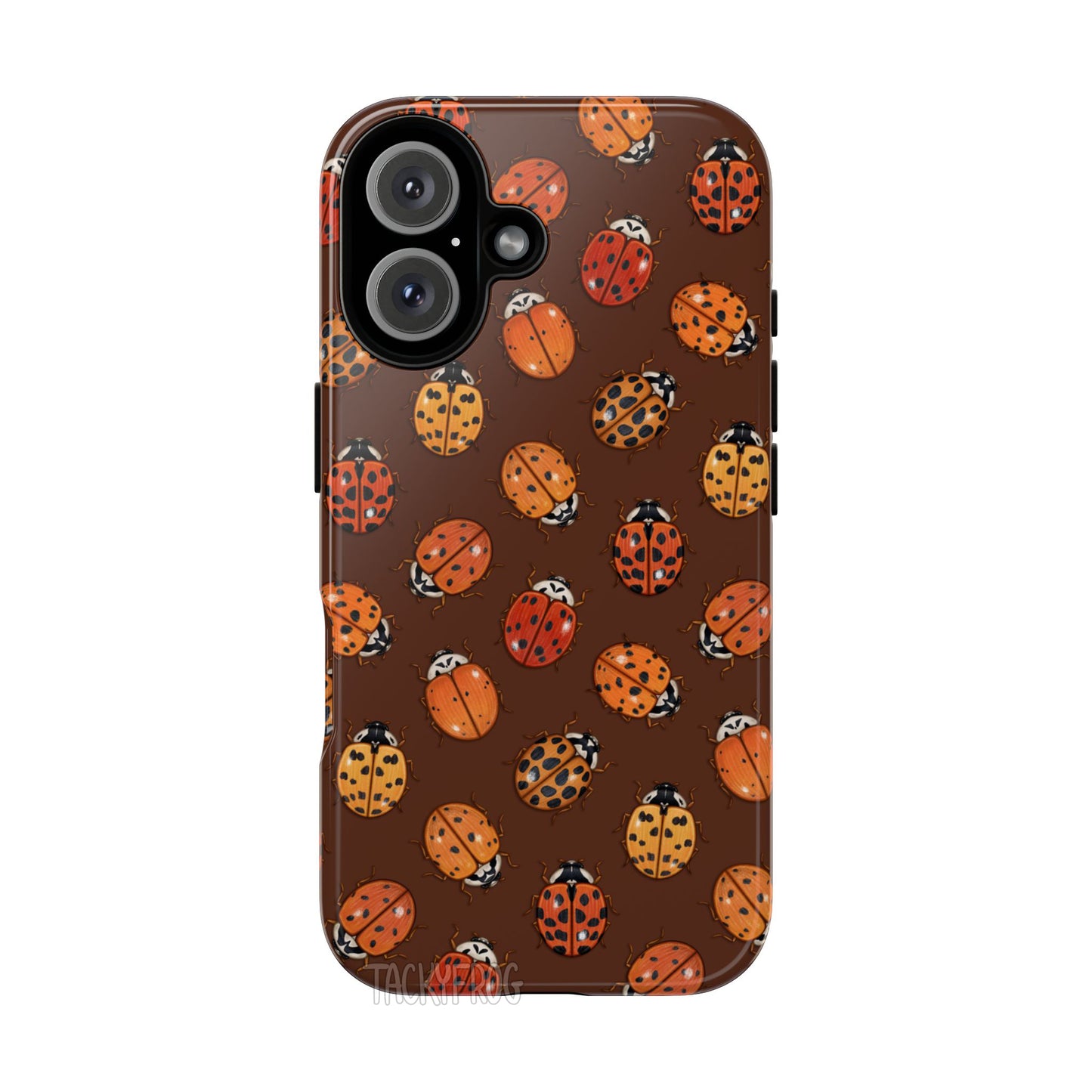 A mockup of the ladybug tough phone case.