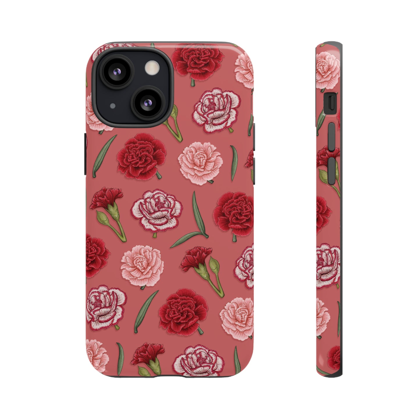 Red & Pink Carnations Tough Phone Case