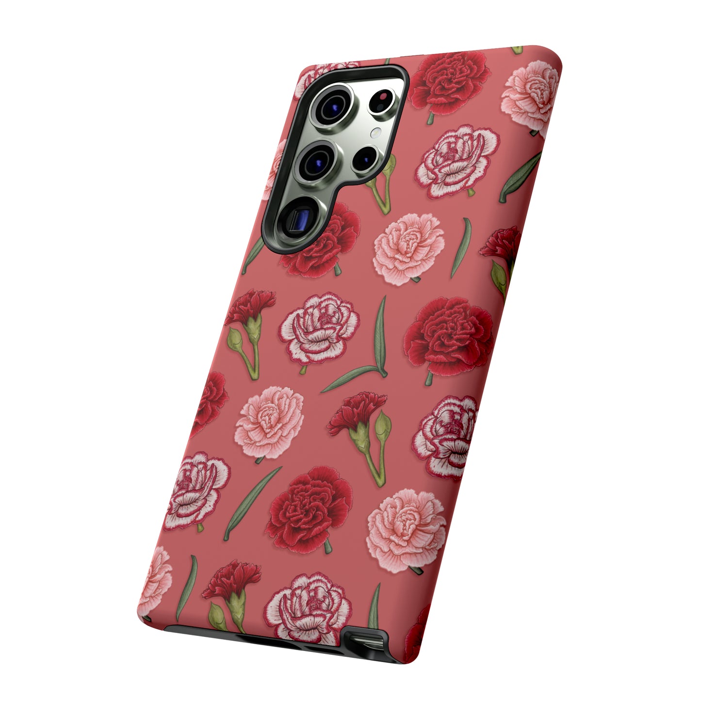 Red & Pink Carnations Tough Phone Case