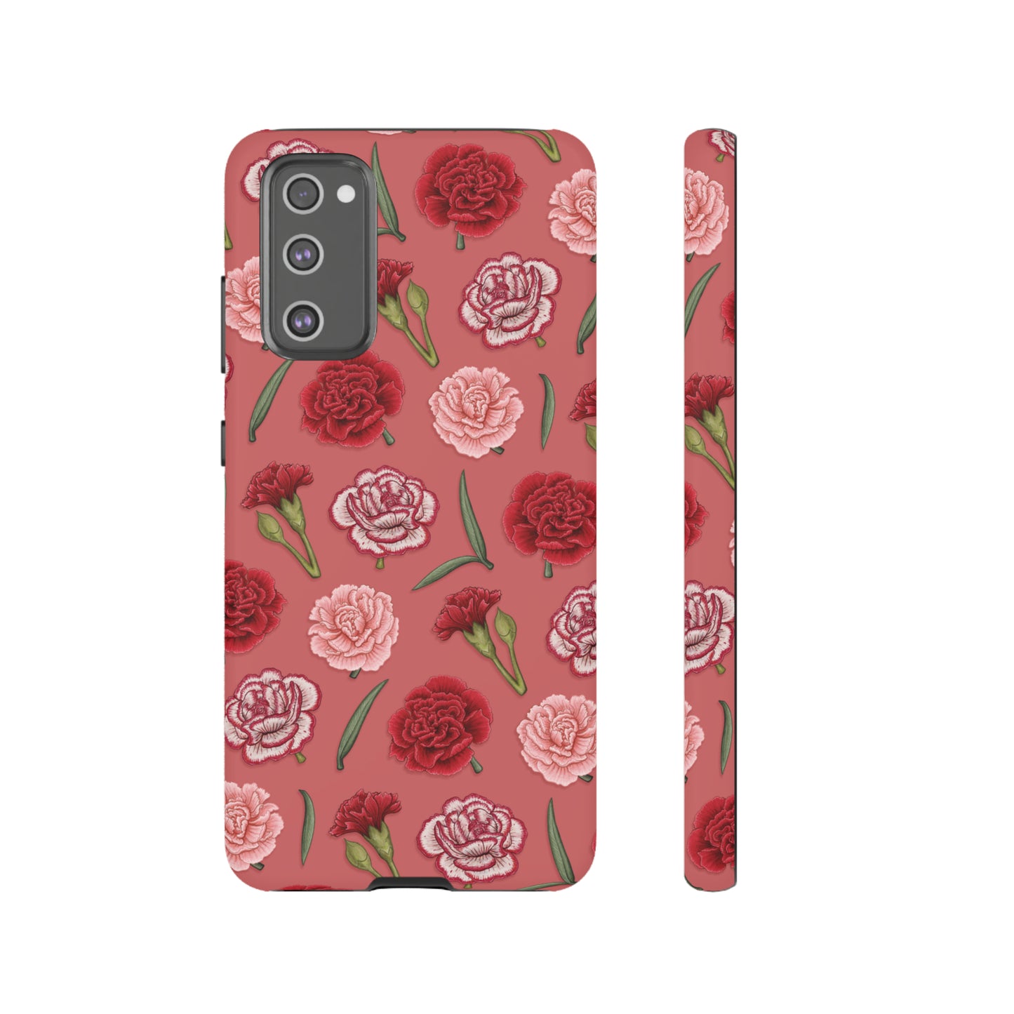 Red & Pink Carnations Tough Phone Case