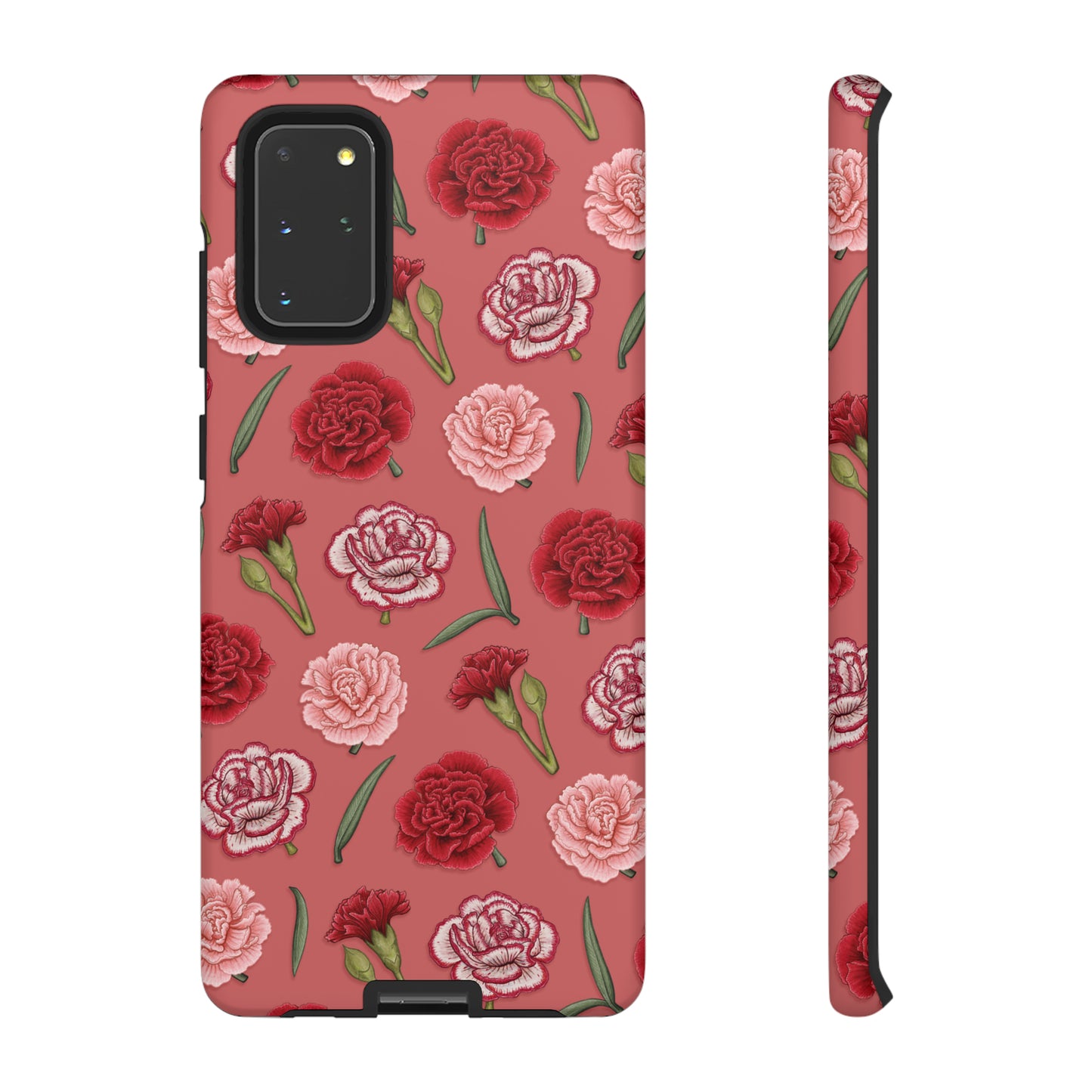 Red & Pink Carnations Tough Phone Case