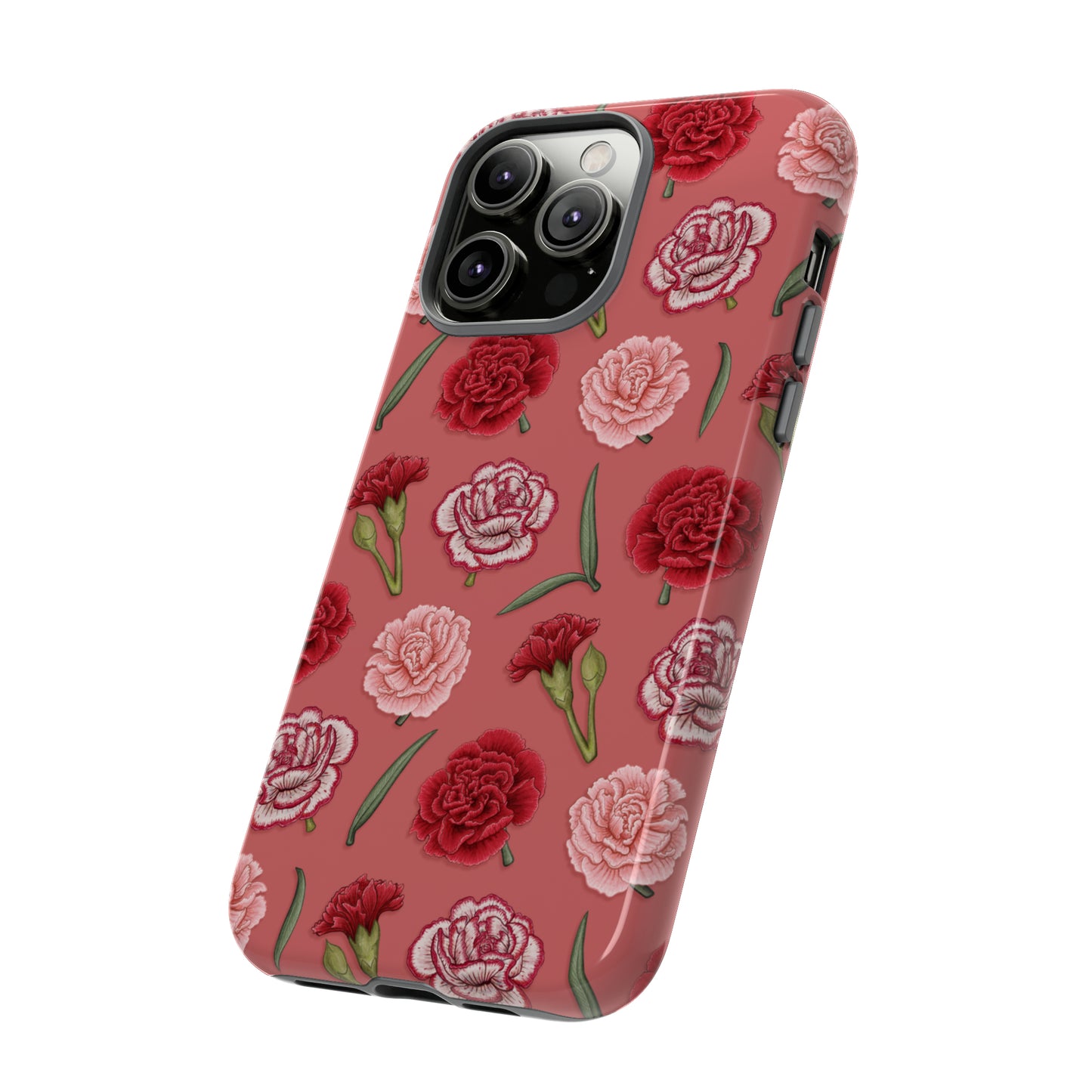 Red & Pink Carnations Tough Phone Case