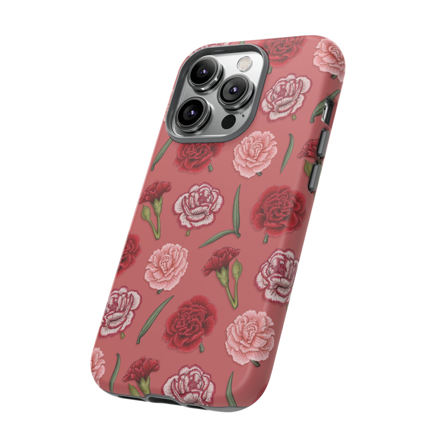 Red & Pink Carnations Tough Phone Case