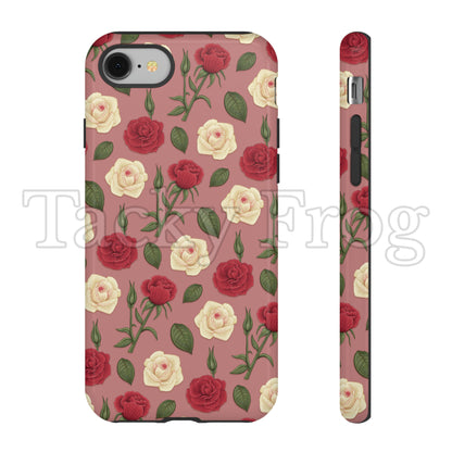 A mockup of the roses phone case.