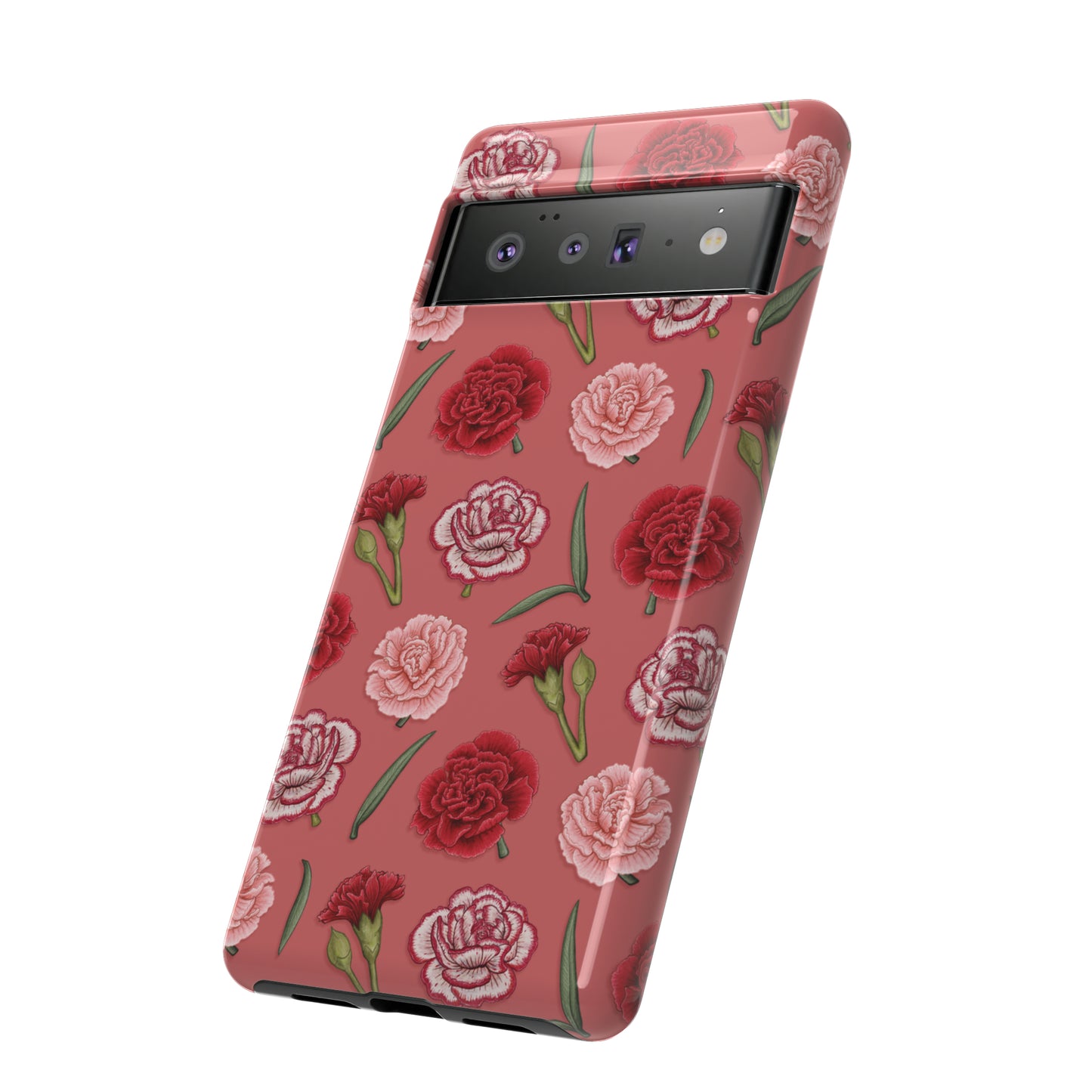 Red & Pink Carnations Tough Phone Case