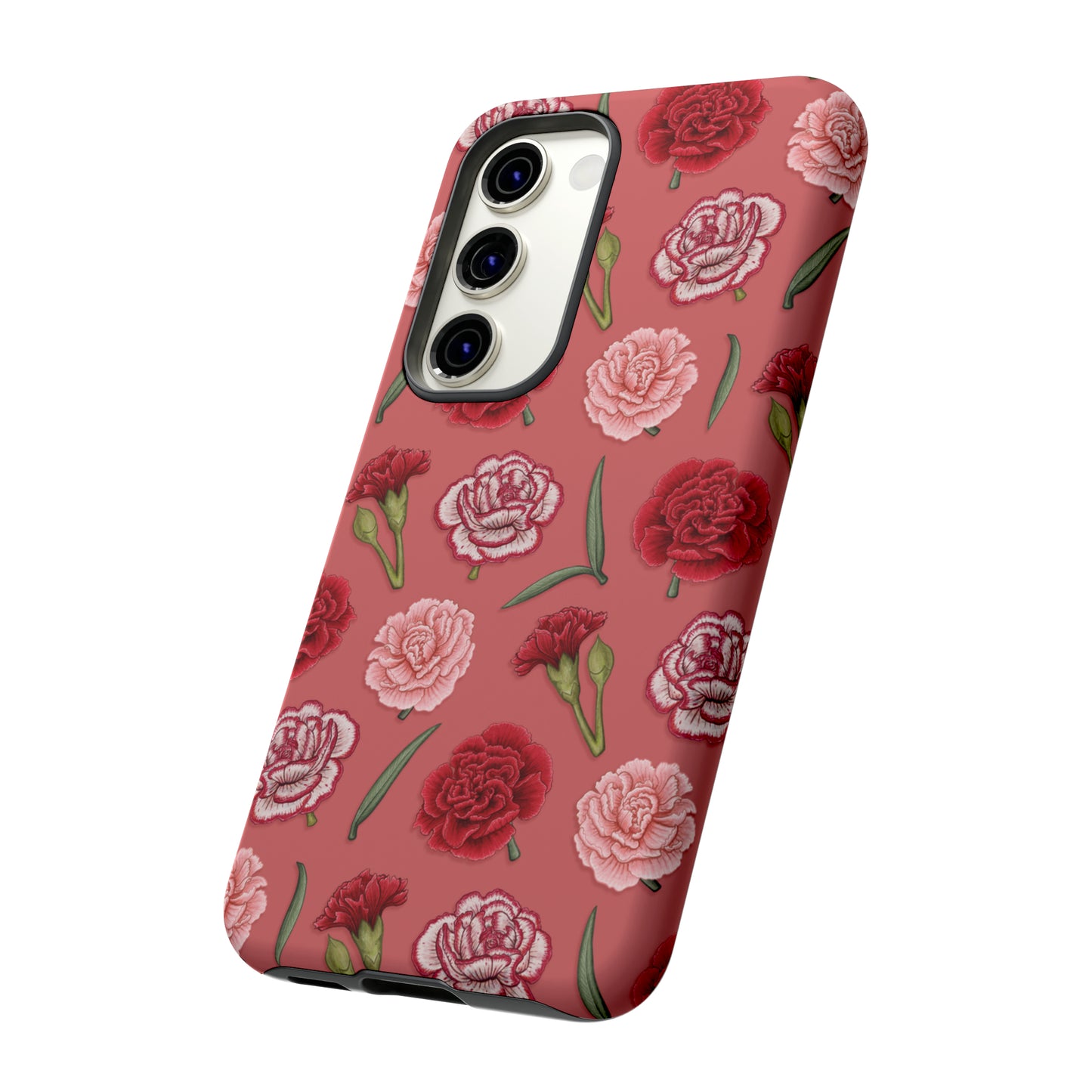 Red & Pink Carnations Tough Phone Case