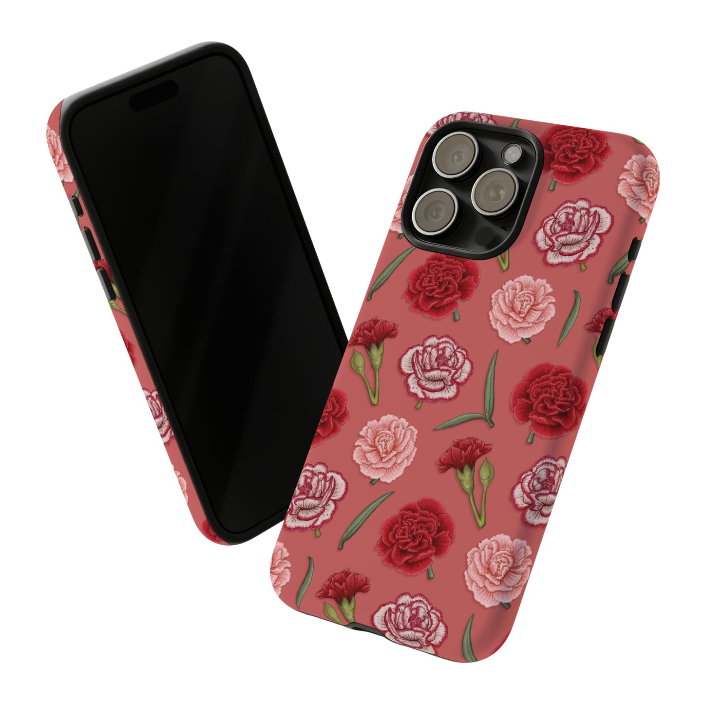 Red & Pink Carnations Tough Phone Case