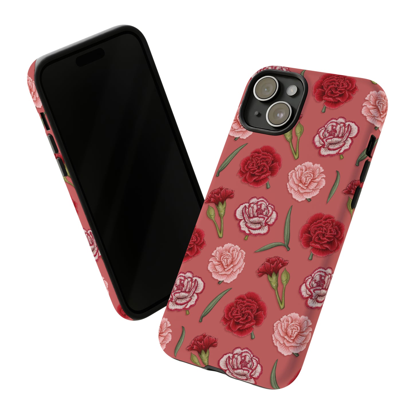 Red & Pink Carnations Tough Phone Case