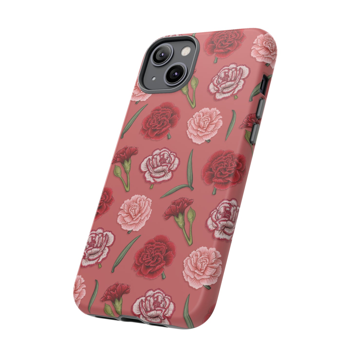 Red & Pink Carnations Tough Phone Case