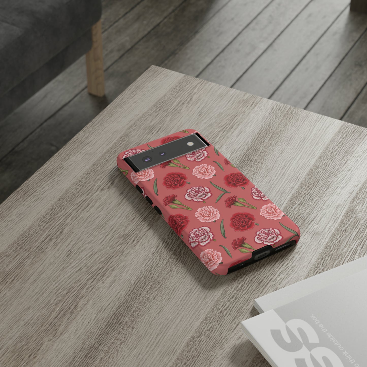 Red & Pink Carnations Tough Phone Case