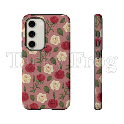 A mockup of the roses phone case.