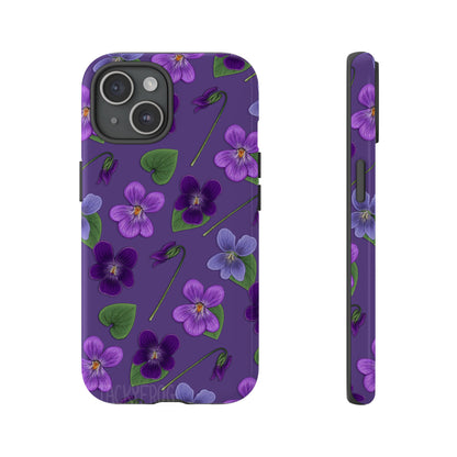 A mockup of the purple violet tough phone case.