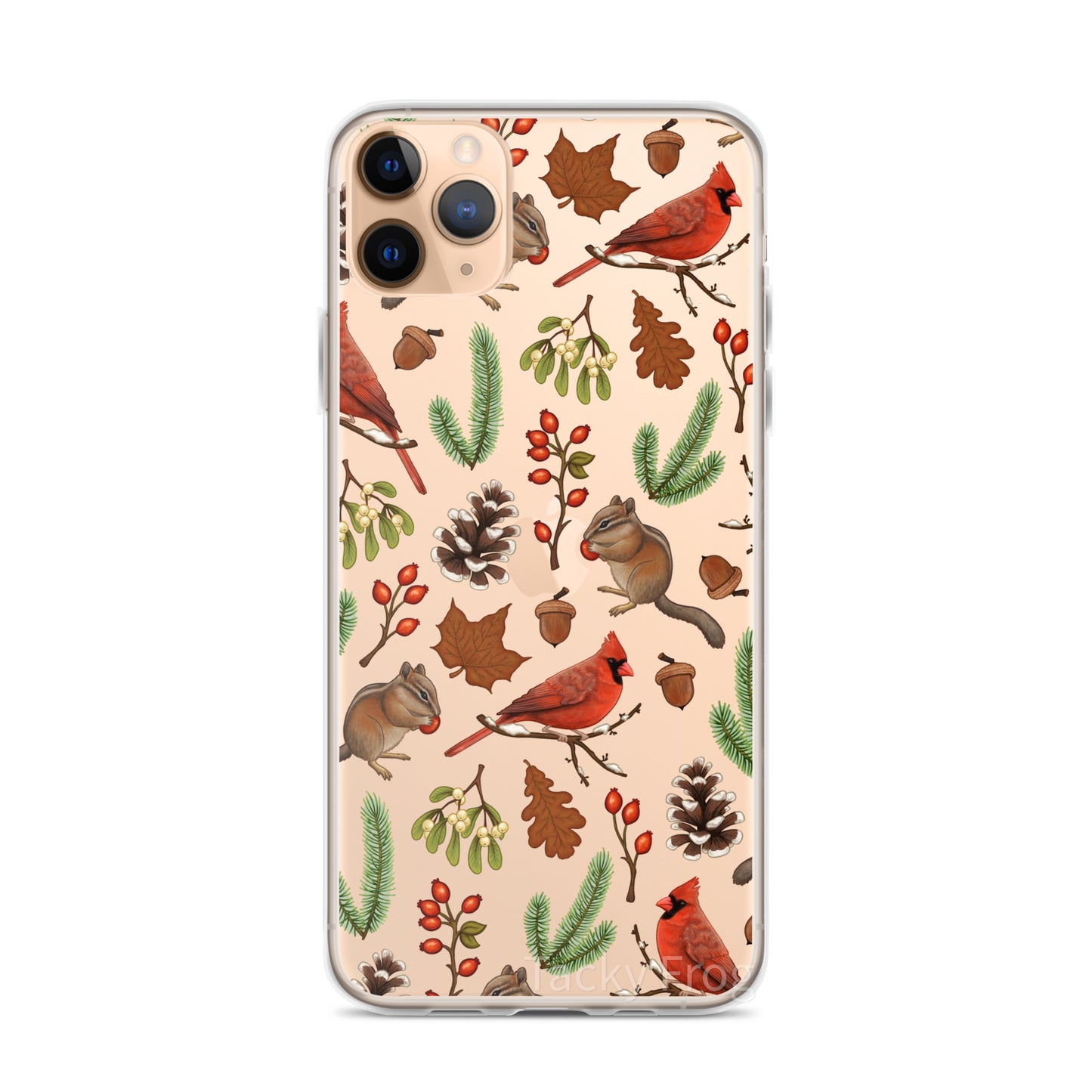 A mockup of the winter foraging phone case.