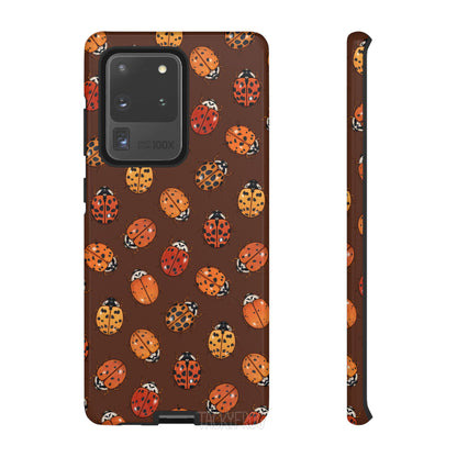 A mockup of the ladybug tough phone case.