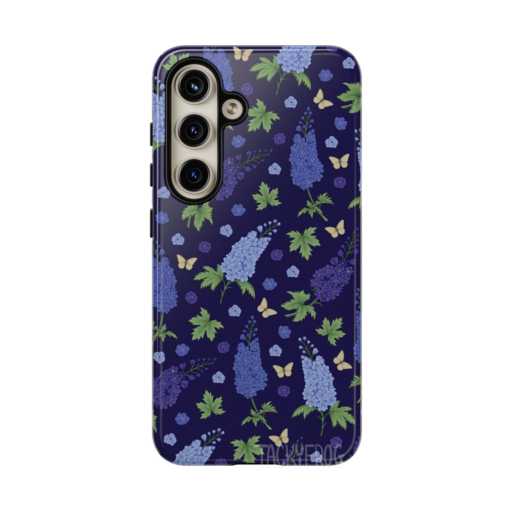 A mockup of the larkspur phone case.