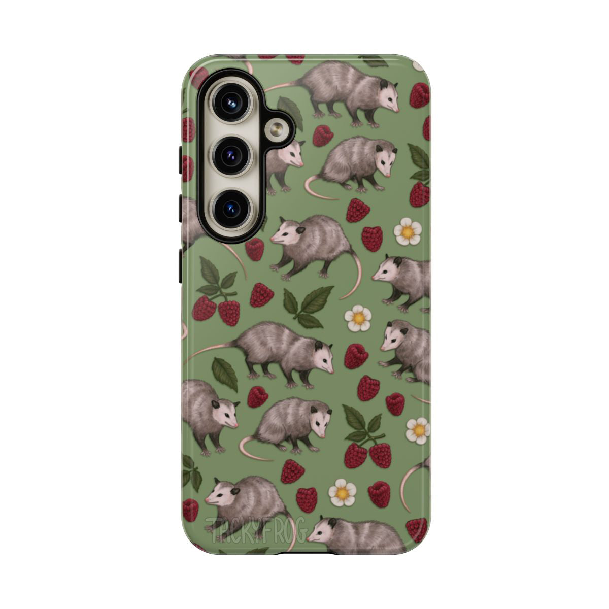 A mockup of the opossum phone case.