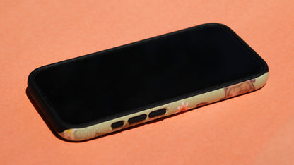 The pond life case shown screen-side up. The inner black layer is quite visible here.