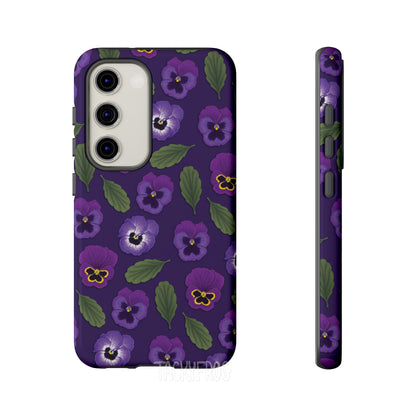  A mockup of the pansy phone case showing how the buttons could look.