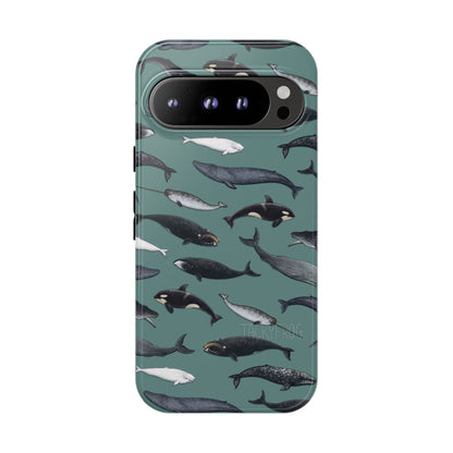 A mockup of the whale phone case.