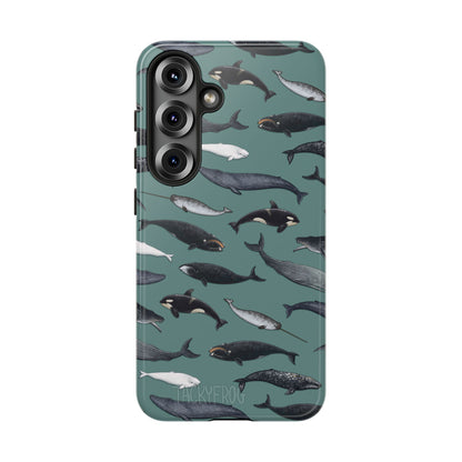 A mockup of the whale phone case.