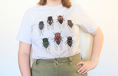 A t-shirt with cicadas on it.