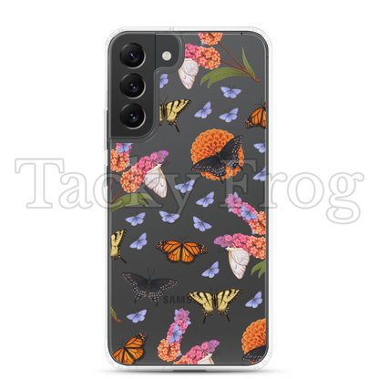 A mockup of the butterfly garden phone case.