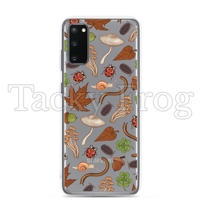 A mockup of the nature-inspired phone case shown on a Samsung Galaxy.